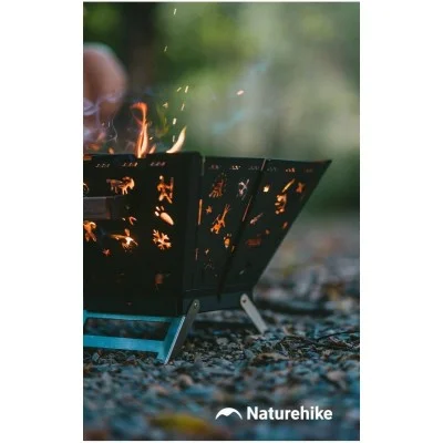 Naturehike Folding Fire Rack - Black (30*30*23)